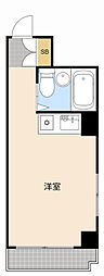 朝日プラザ浜松ステーションスクエア ワンルームの間取図画像