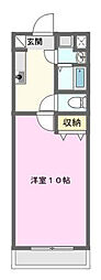 マンションきんかん 1Kの間取図画像