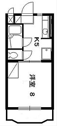 エスペランサ 1DKの間取図画像