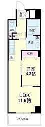 クラウドクレスト栄町 1LDKの間取図画像