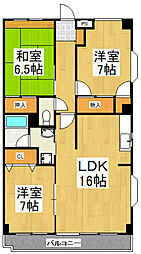 フラッツ・カーレンベルク 3LDKの間取図画像
