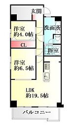 間取図画像 2LDK