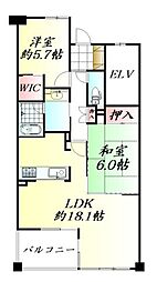 間取図画像 2LDK