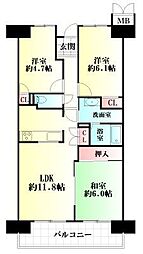 間取図画像 3LDK