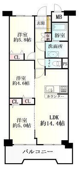 間取りを拡大表示