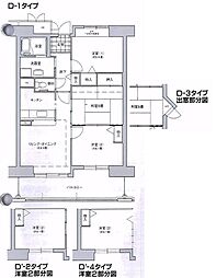 コーシャハイツ中野 3LDKの間取図画像