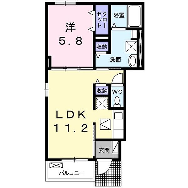 グラン　ジュール ｜大阪府泉佐野市葵町１丁目(賃貸アパート1LDK・1階・41.45㎡)の写真 その2