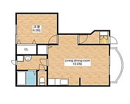 JR北陸本線 長浜駅 徒歩37分の賃貸アパート 1階1LDKの間取り