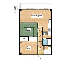 間取図画像 2LDK