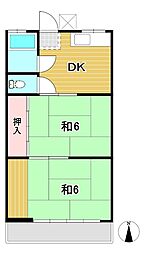 間取図画像 2DK