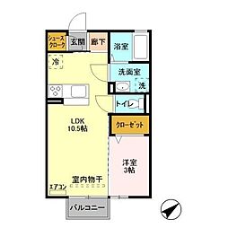 間取図画像 1LDK