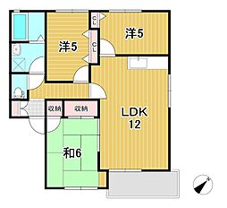 プレミール石井A 3LDKの間取図画像