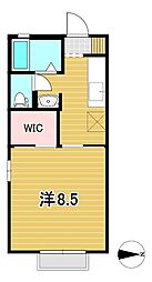 サンポート大みか 1Kの間取図画像