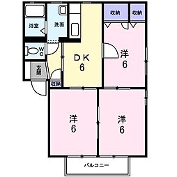 トミーヒルズA 3DKの間取図画像
