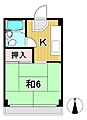 クレール池の川3階2.3万円