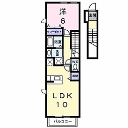 シルフィ 1LDKの間取図画像