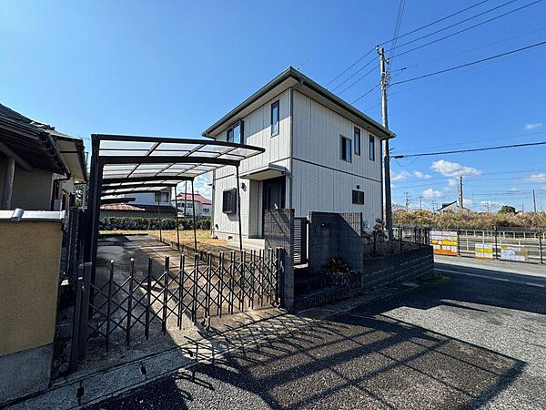 敷地北側より