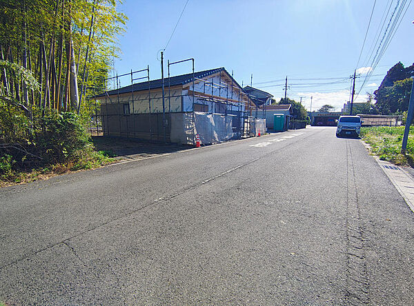 進入路の接道。