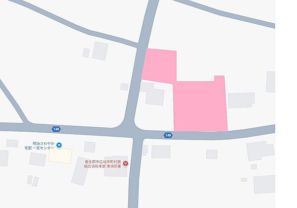 長生郡市広域市町村圏組合消防本部 南消防署の斜め前です。