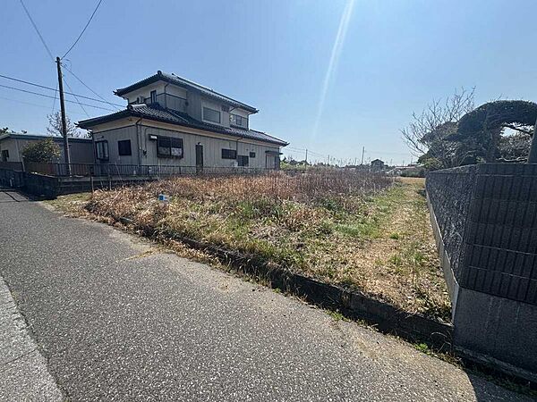 敷地北側より
