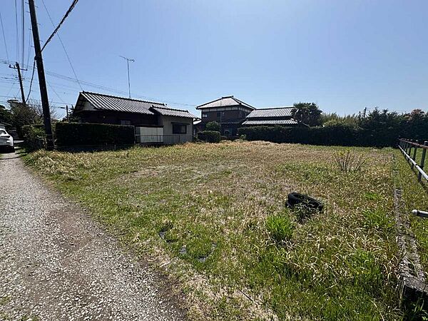敷地北側から南方向