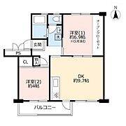 UR都市機構みさと団地3—13_間取り_0