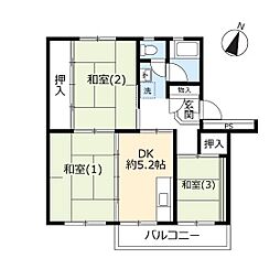 間取図画像 3DK