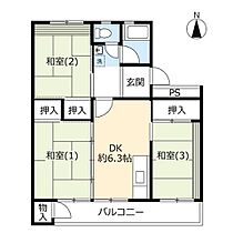 5階 / 3DK / 52.55㎡