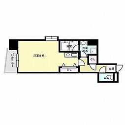 グレイスフルマンション愛宕 1Kの間取図画像