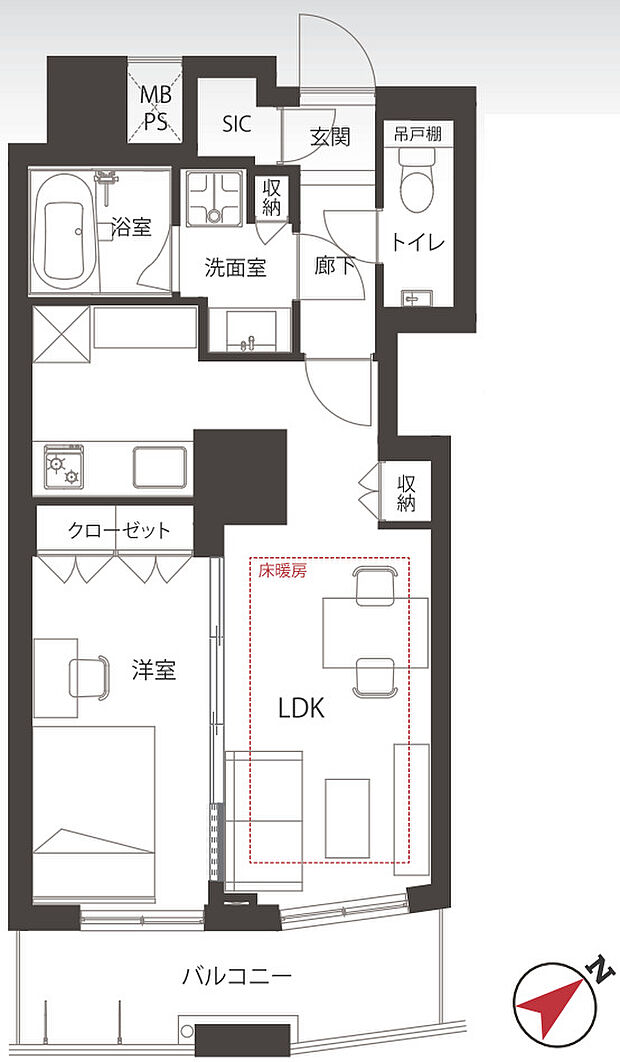 ザ・パークハウス西新宿タワー60　間取図