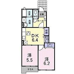 間取図画像 2DK