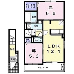 間取図画像 2LDK