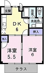 間取図画像 2DK
