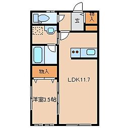 間取図画像 1LDK