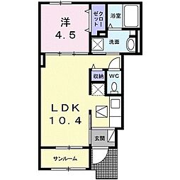 間取図画像 1LDK