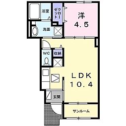 間取図画像 1LDK