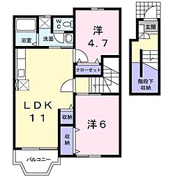 間取図画像 2LDK