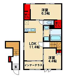 間取図画像 2LDK