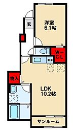間取図画像 1LDK