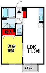 間取図画像 1LDK