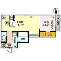 D-residence扇が丘 102 ｜ 石川県野々市市扇が丘（賃貸アパート1LDK・1階・38.56㎡） その2