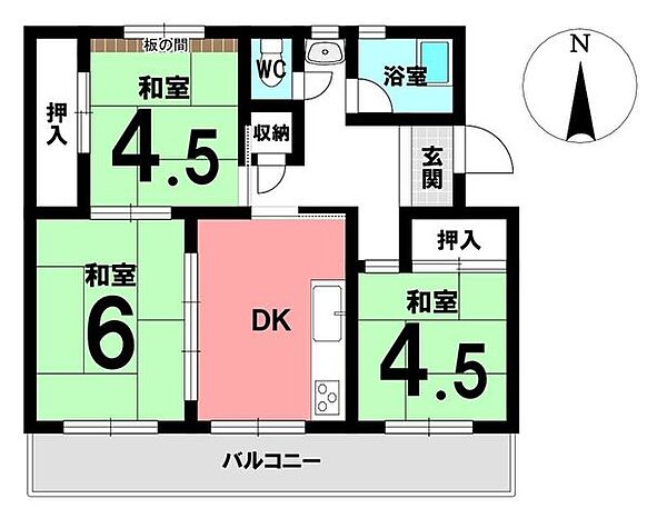 間取りを拡大表示