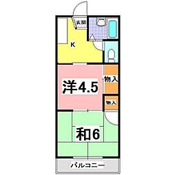 間取図画像 2K