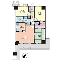藤和ハイタウン守山 3LDKの間取図画像