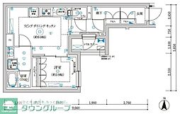 セジョリ東陽町II 1階1LDKの間取り