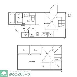 ＰＡＳＥＯ新宿三丁目I 3階1LDKの間取り