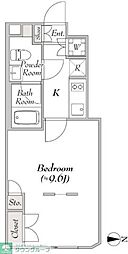 Joyous Gard 代々木 2階1Kの間取り