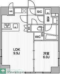 ALTERNA銀座 10階1LDKの間取り