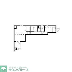 シーサイドヴィラ 6階1Kの間取り