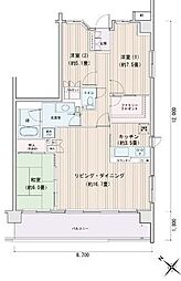 エスティメゾン豊洲レジデンスＤ 7階3LDKの間取り